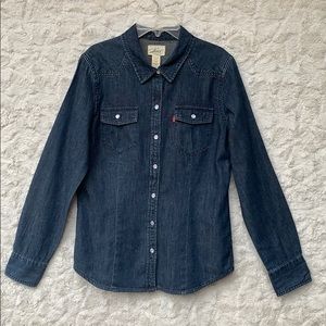 Levi’s Western Jean Shirt SzMED